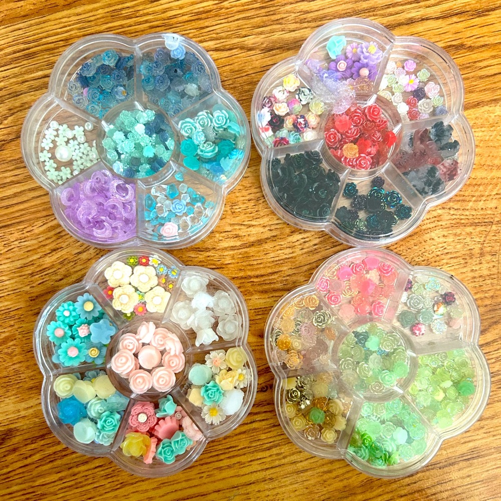 Rose charms! Nail charm, craft charms